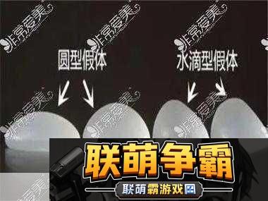 水滴形和圆形**对比